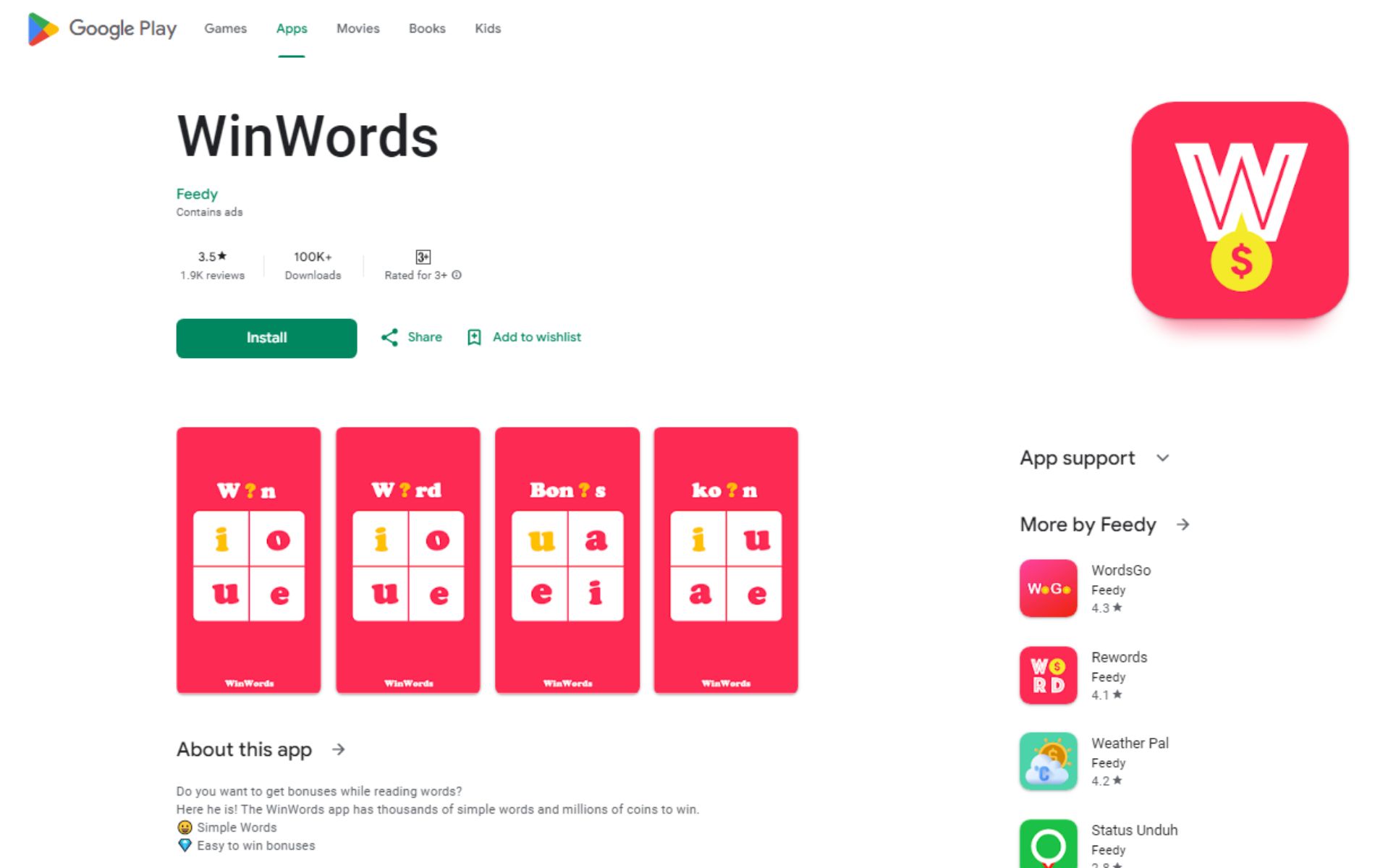 WinWords APK Penghasil Uang Apakah Terbukti