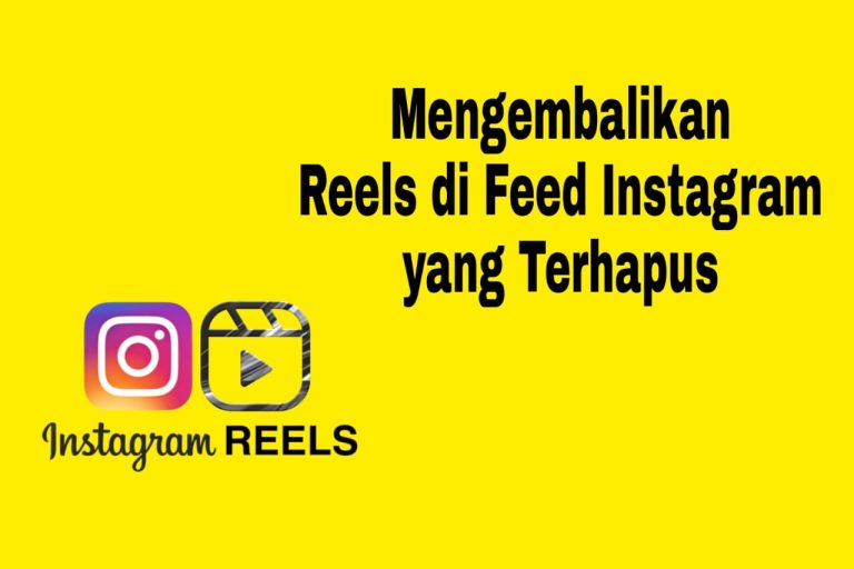 Tips Mengembalikan Reels di Feed Instagram yang Terhapus