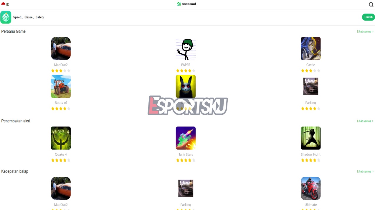 SosoMod Game Android APK, Kumpulan Game Mod Terbaik!