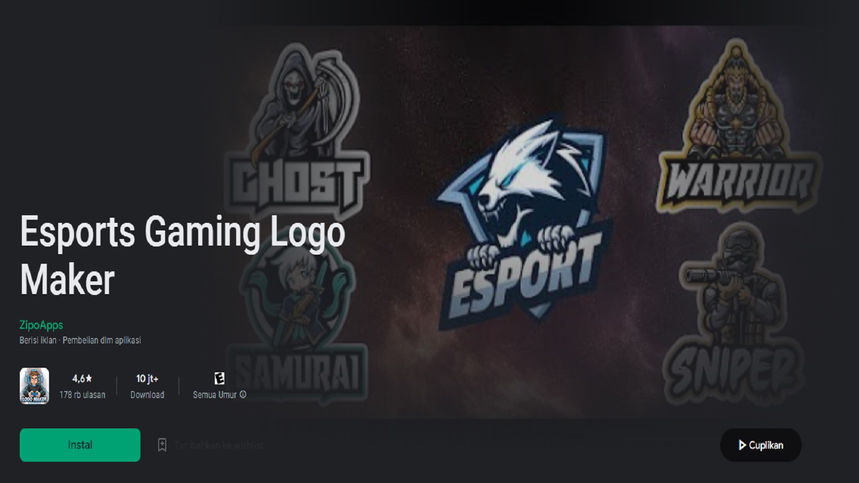 Aplikasi Pembuat Logo Esports Cepat dan Memukau