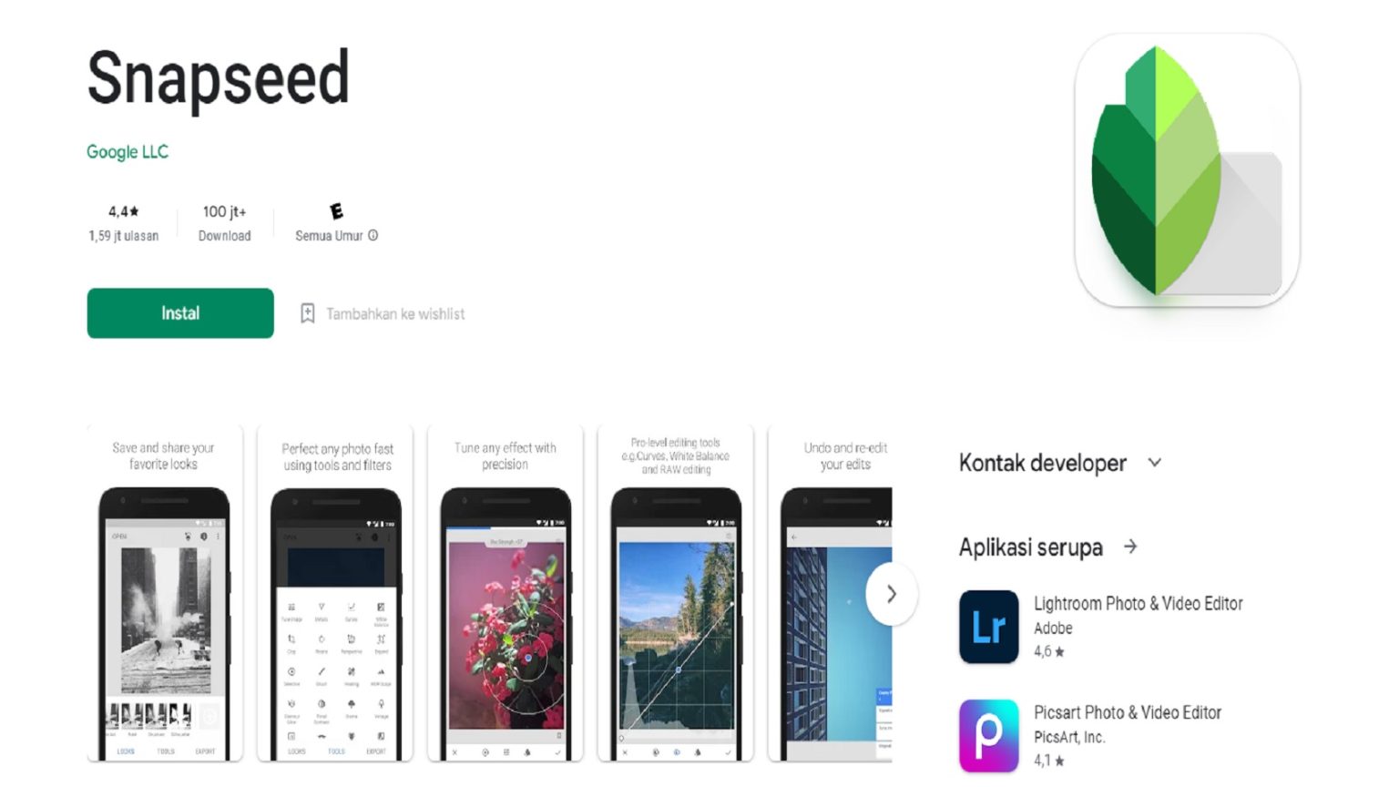 Snapseed Apk Edit Foto Terbaik 2022