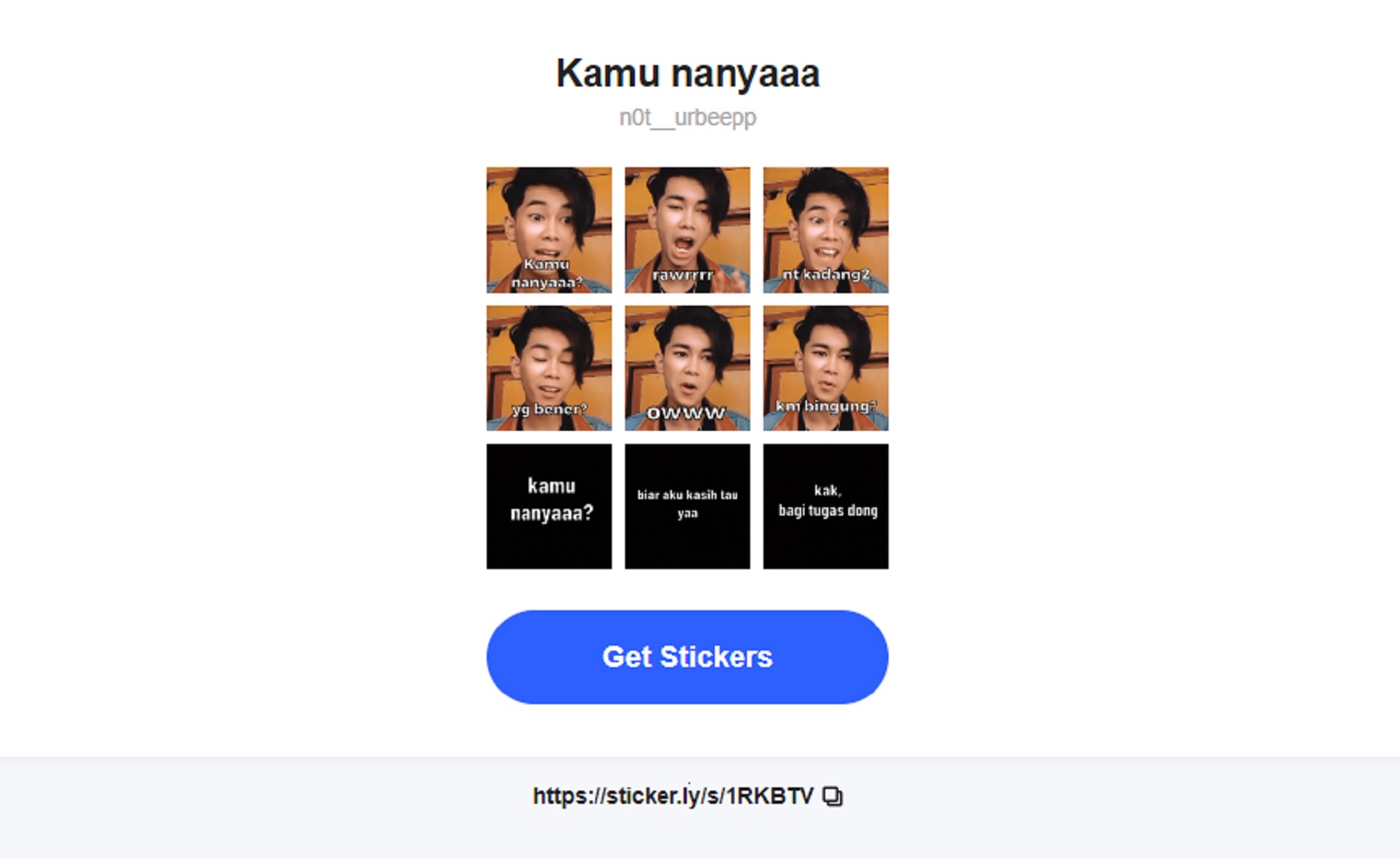 Sticker Kamu Nanya WA Dilan KW, Ini Cara Downloadnya!