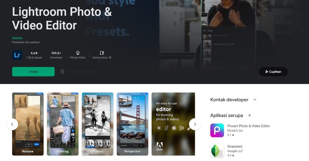Lightroom Apk Editing Photo, Mudah dan Keren!