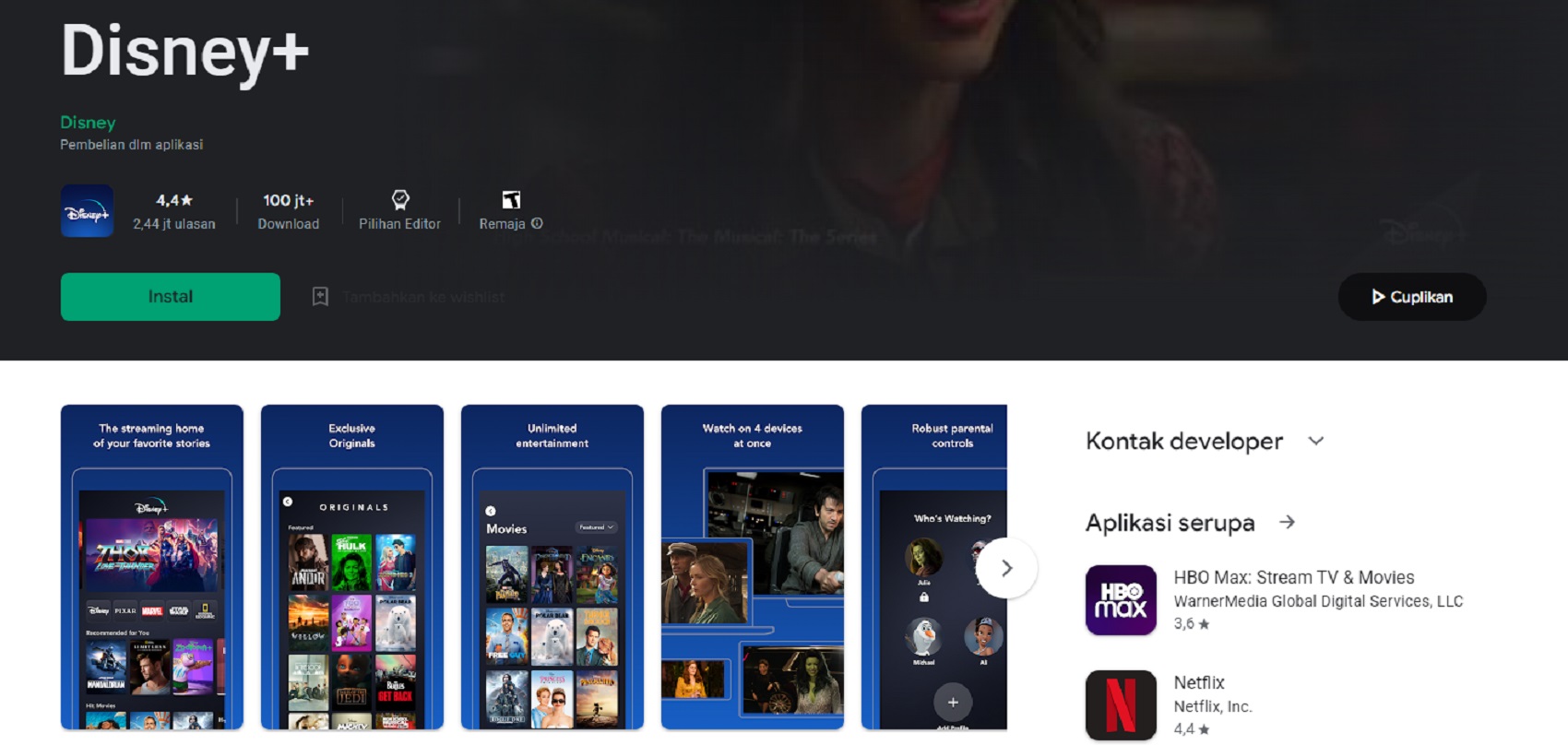 Link Download Apk Disney+ Android dan iOS Terbaru 2022