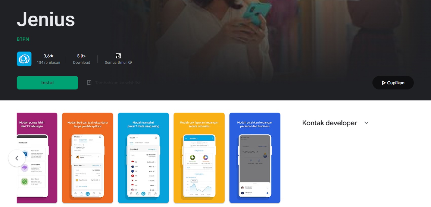 Link Download Apk Jenius Android dan iOS Terbaru 2022