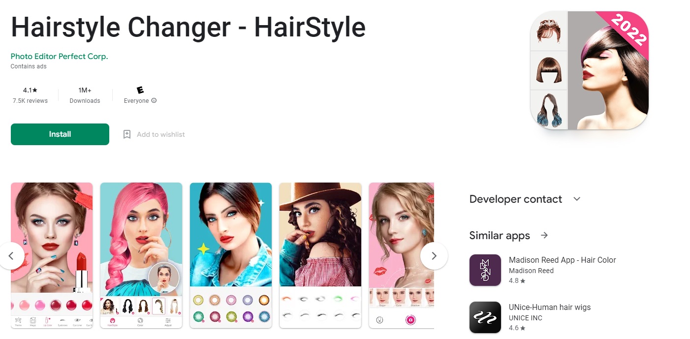 Link Download Hairstyle Changer Terbaru 2022