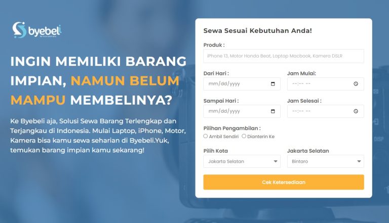 Belanja Barang Elektronik Mudah, Hanya Di Byebeli