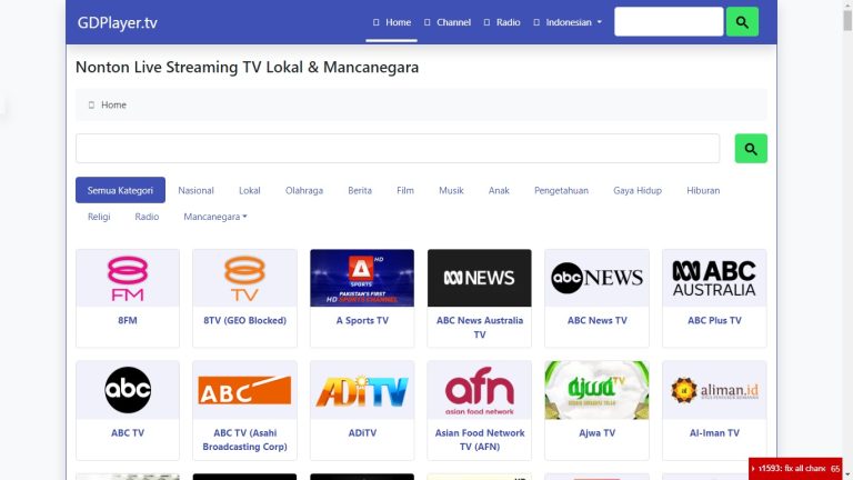 GDPlayer TV Apk Streaming Gratis 2023