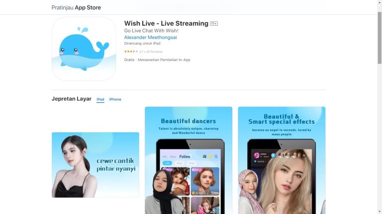 Wish Live APK, Hasil Uang Dengan Host Livestreaming!