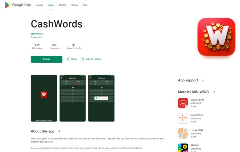 Cash Words APK Penghasil Uang, Apakah Terbukti?