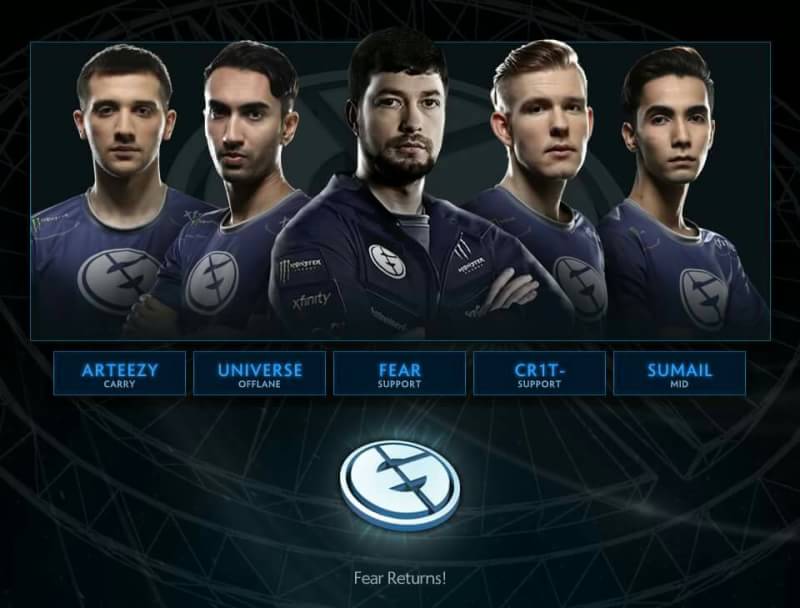 Roster EG DOTA 2