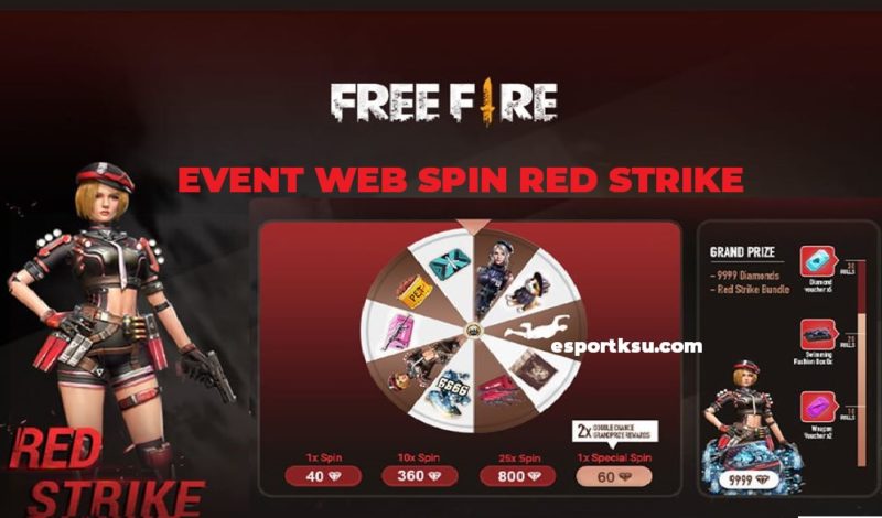 9999 Diamond Free Fire Di Event Web Spin Red FF