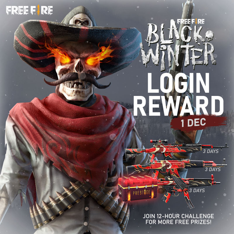 Event Black Winter FF Gratis Bundle Free Fire