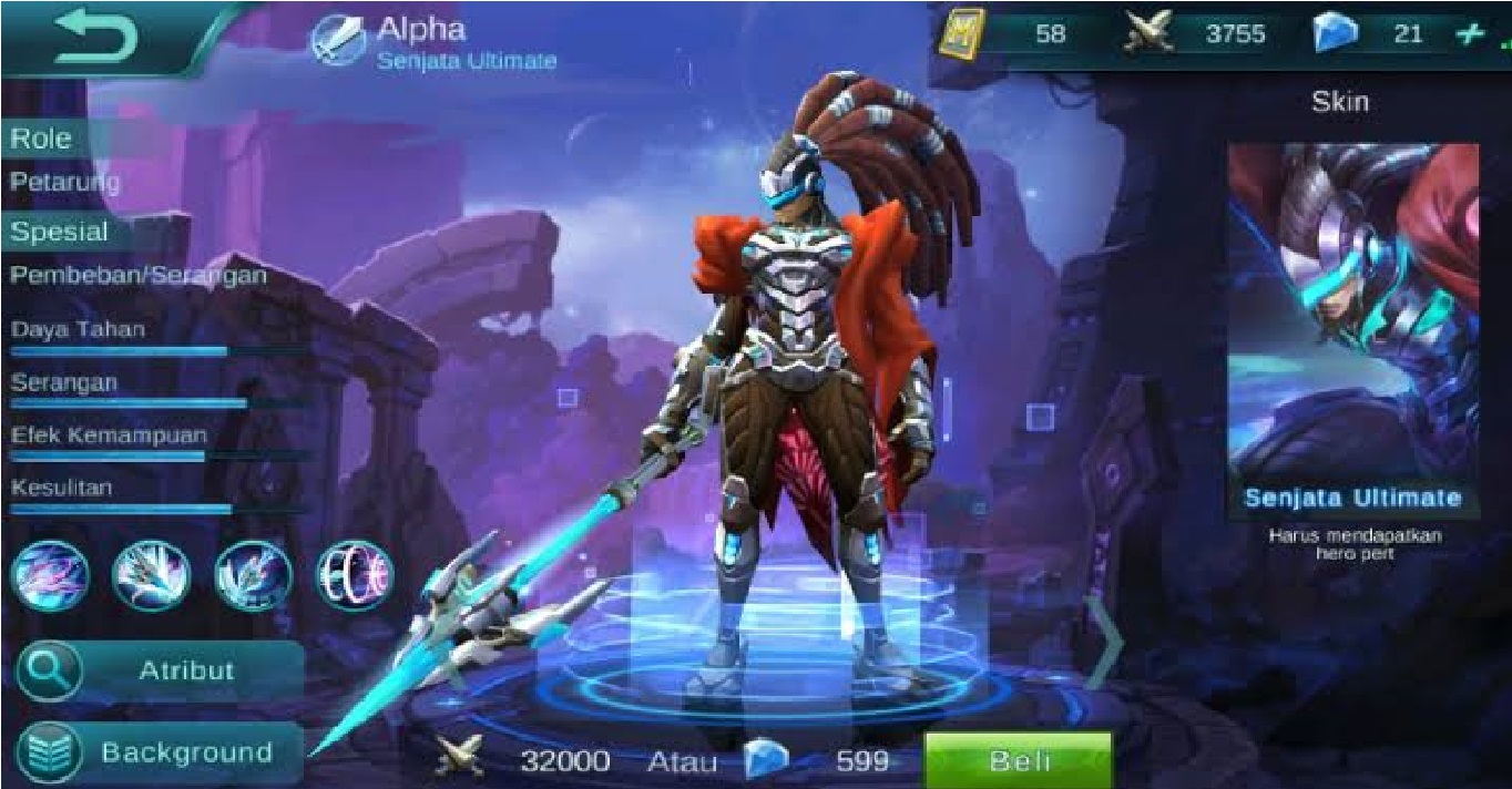 Build GG Hero Alpha ML Tak Terkalahkan Di Mobile Legends