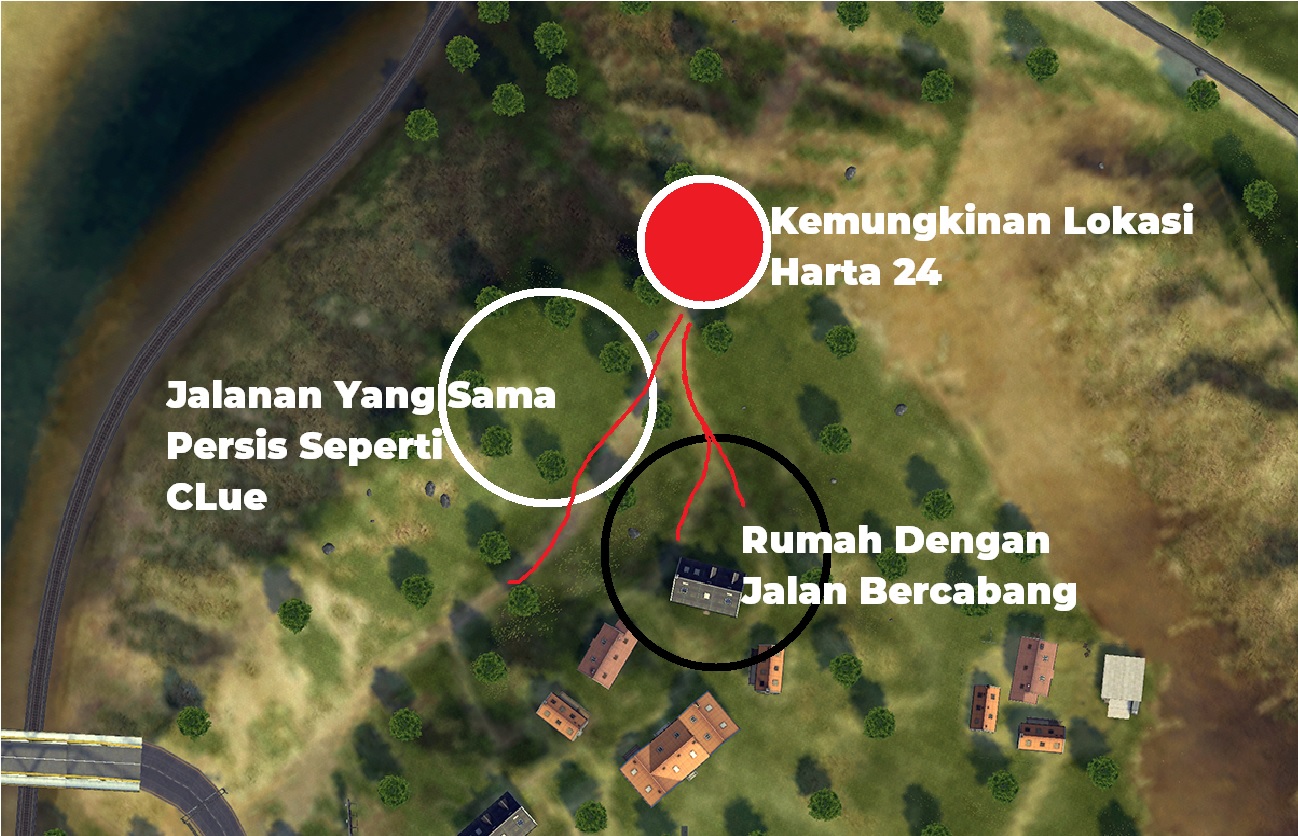 Lokasi Peta Harta FF Hari 24 Map Pugatory Free Fire