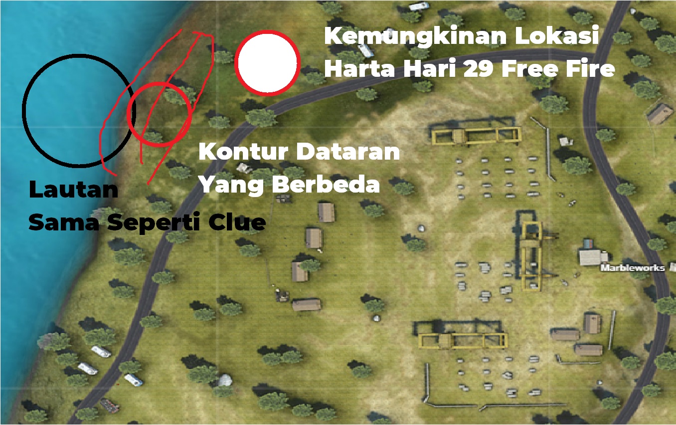 Lokasi Peta Free Fire Harta Hari 29 Map Purgatory FF