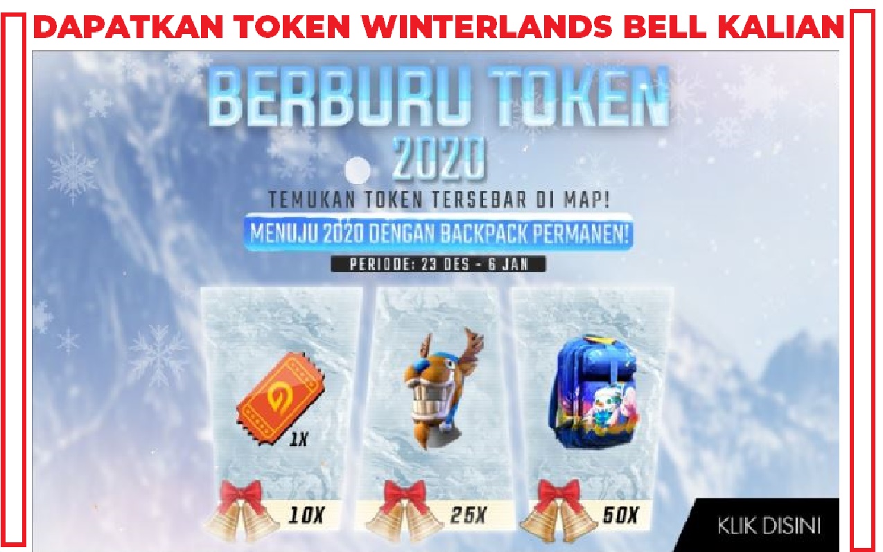 Dapatkan Token Winterlands Bell FF Di Event Baru Free Fire 