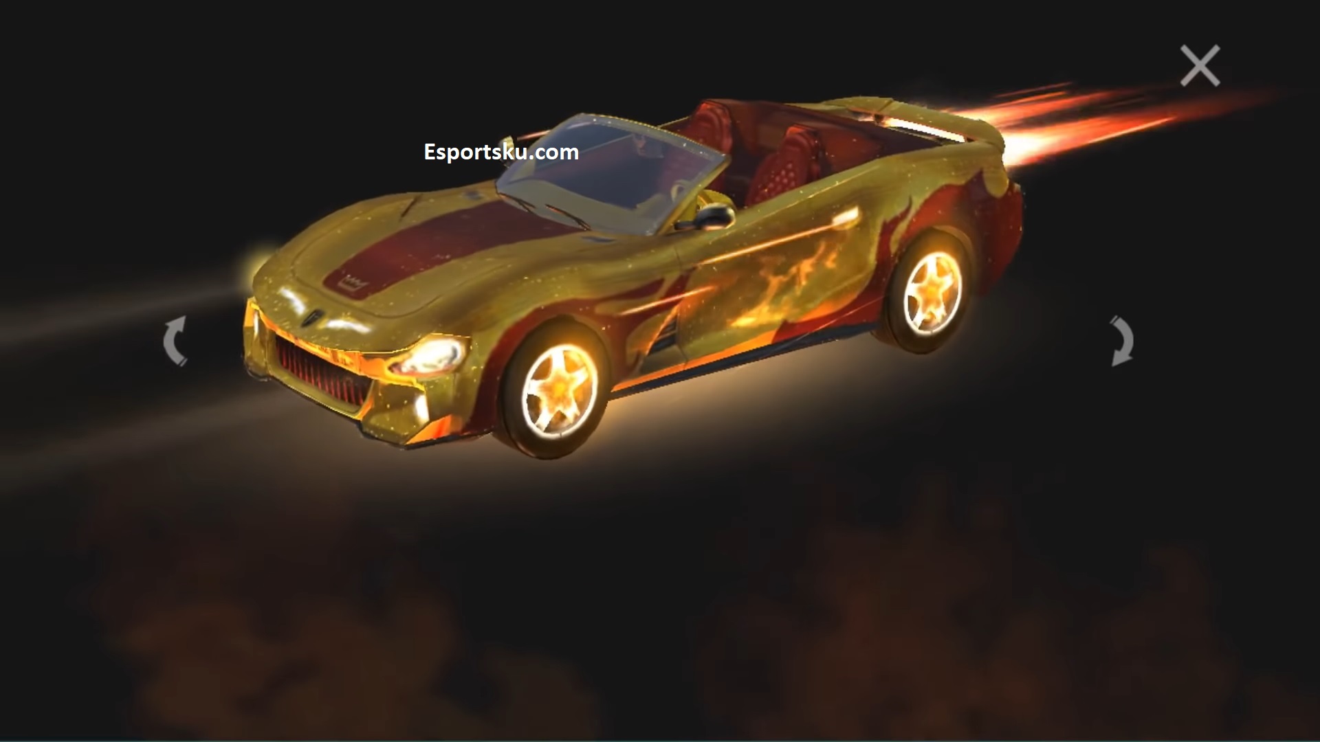 Leaked Skin FF Lamborghini Gold Free Fire 2020 Car!