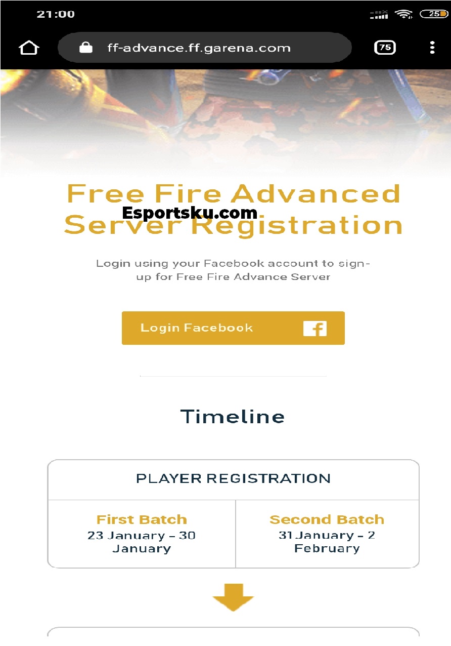 Free Fire Advance Server 2020 Register And Download Apk Esportsku