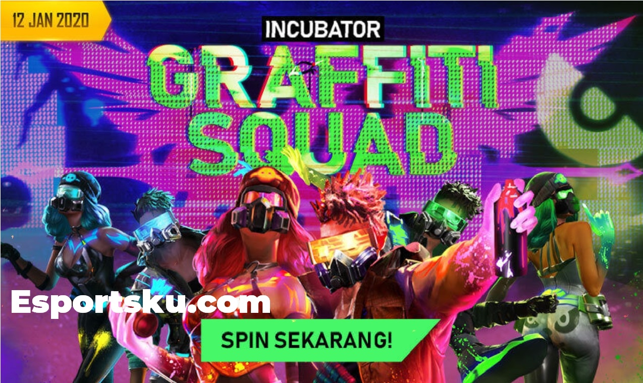 Incubator Graffiti Squad FF Terbaru Januari Free Fire 2020 Esportsku