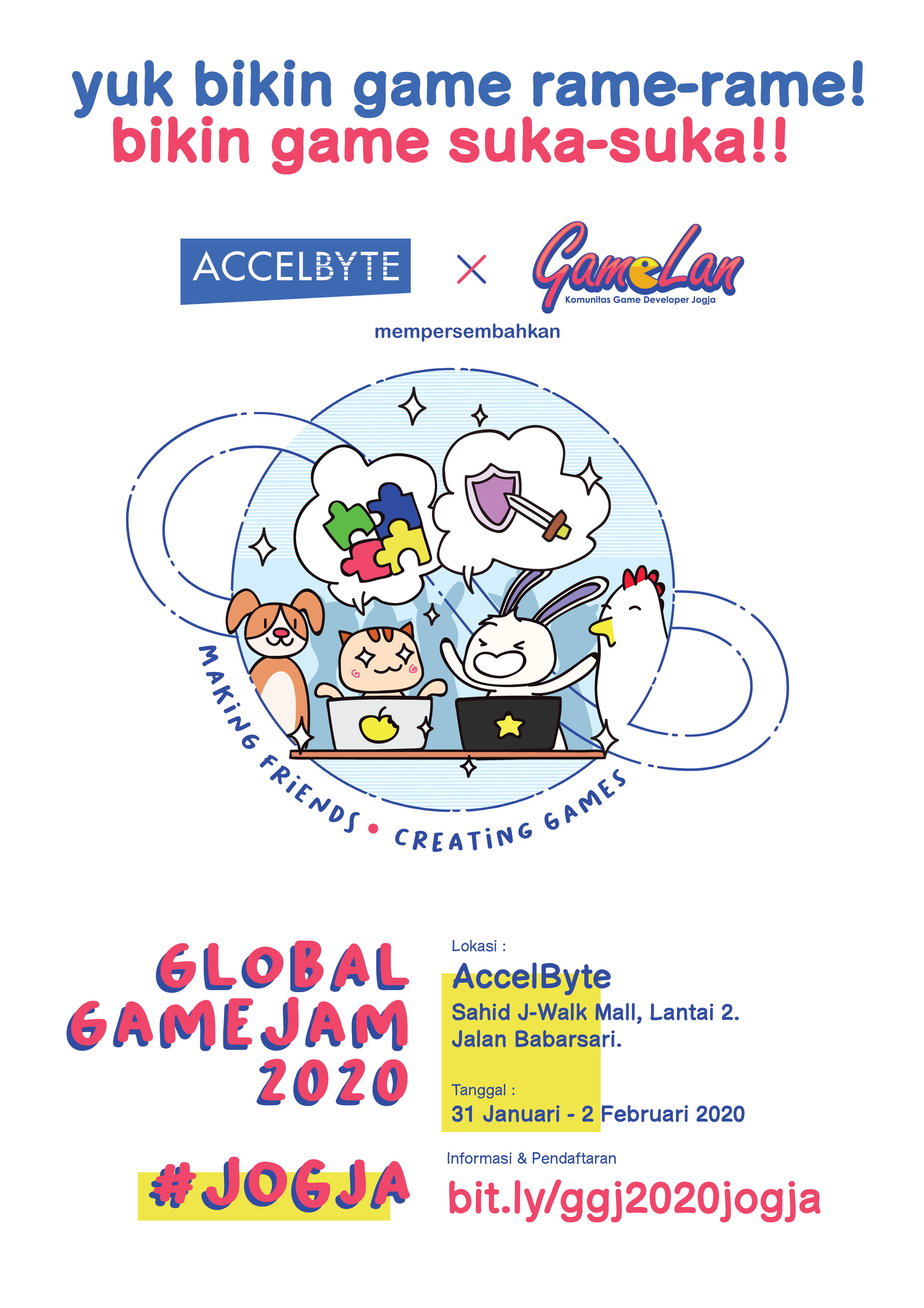 GameLan X AccelByte Presents Global Jam 2020 in Yogyakarta