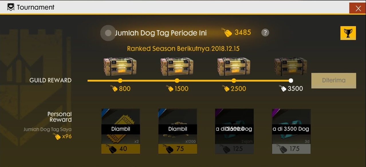 Cara Mendapatkan Dog Tag Ff Gratis Di Free Fire Esportsku