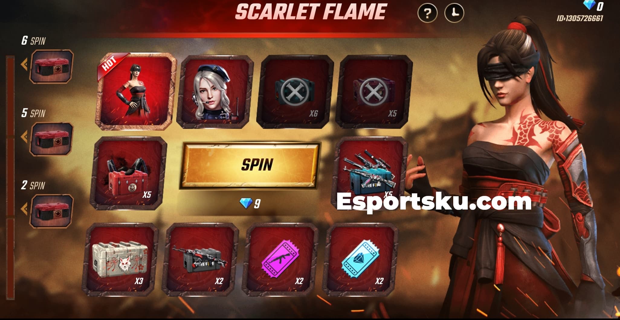 scarlet free fire