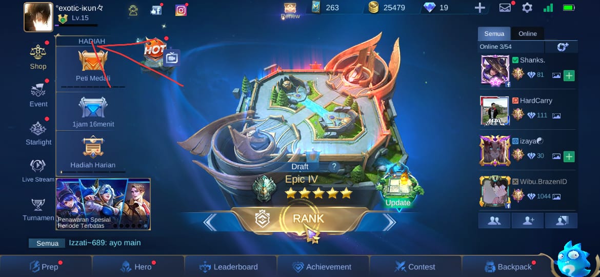 Cara Melihat ID Mobile Legends untuk Kirim Diamond ML! – Esportsku