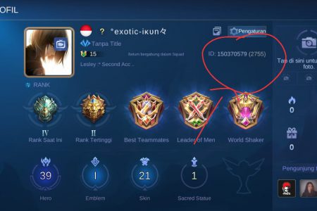 Cara Melihat Id Mobile Legends Untuk Kirim Diamond Ml Esportsku