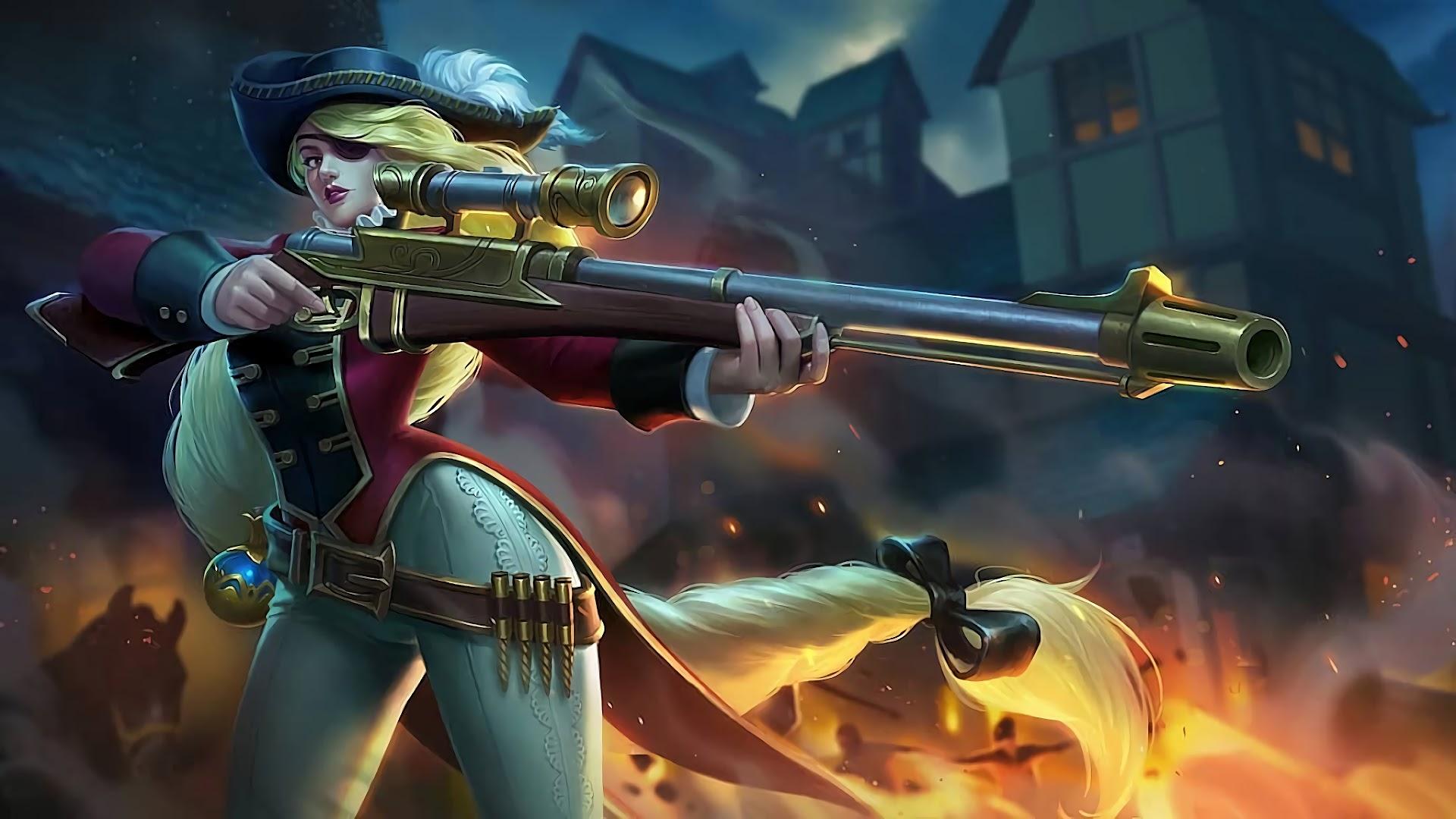 Wanwan and Lesley ML Hero Marksman Painful in Mobile Legends