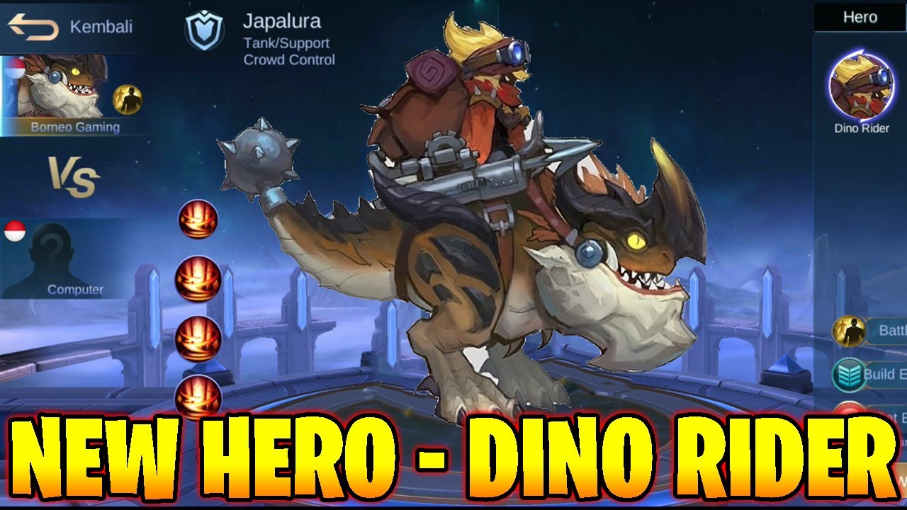 Bocoran Hero Baru Japalura ML, Si Dino Rider Mobile Legends!