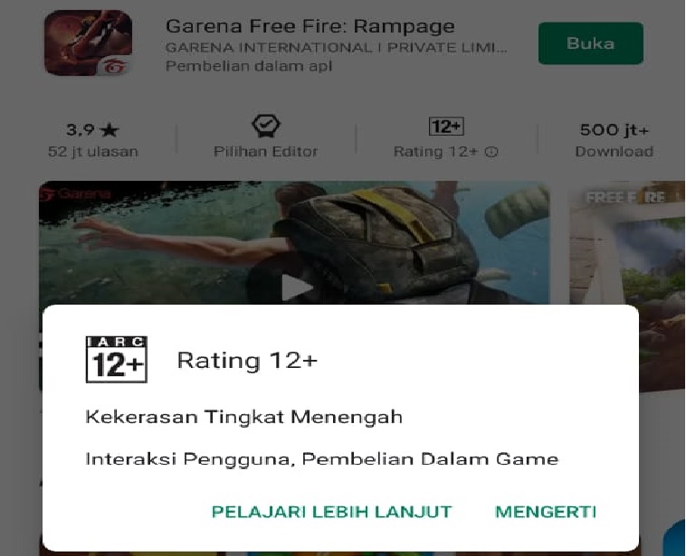 Umur Minimal Bermain Free Fire Ff Harus 12 Tahun Keatas Esportsku