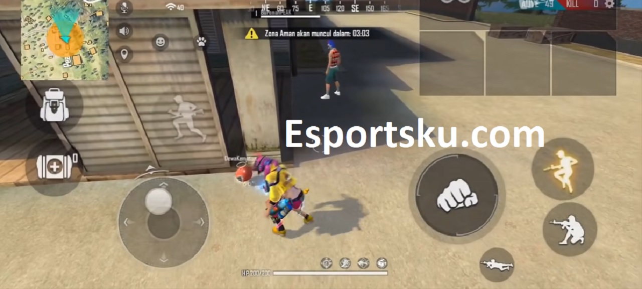 Aksi Terbaik FF Frontal Gaming Gocek 10 Musuh Free Fire Esportsku