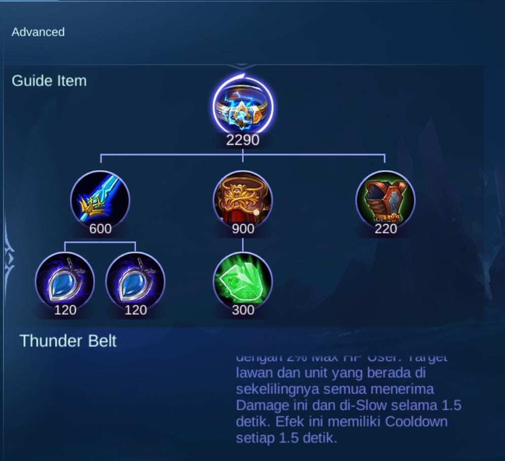 Thunder Belt Mobile Legends