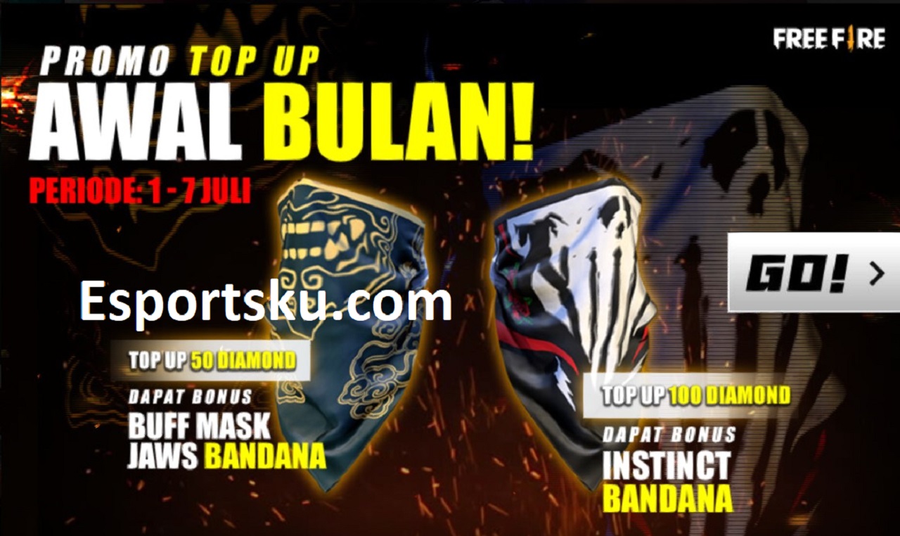 Bandana Free Fire Gratis di Top Up FF Terbaru! - Esportsku