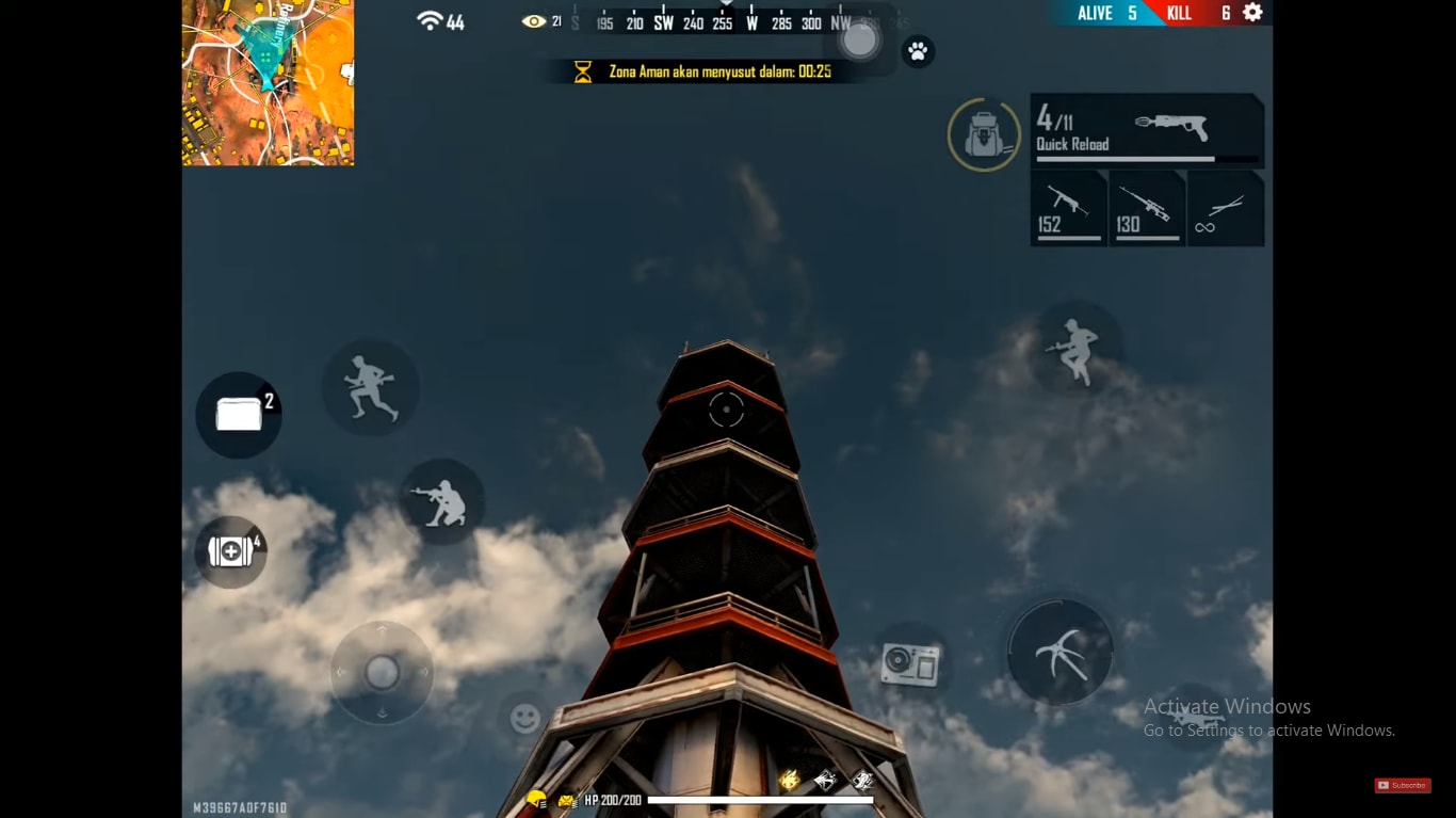 Tempat Ngendok Map Kalahari Free Fire