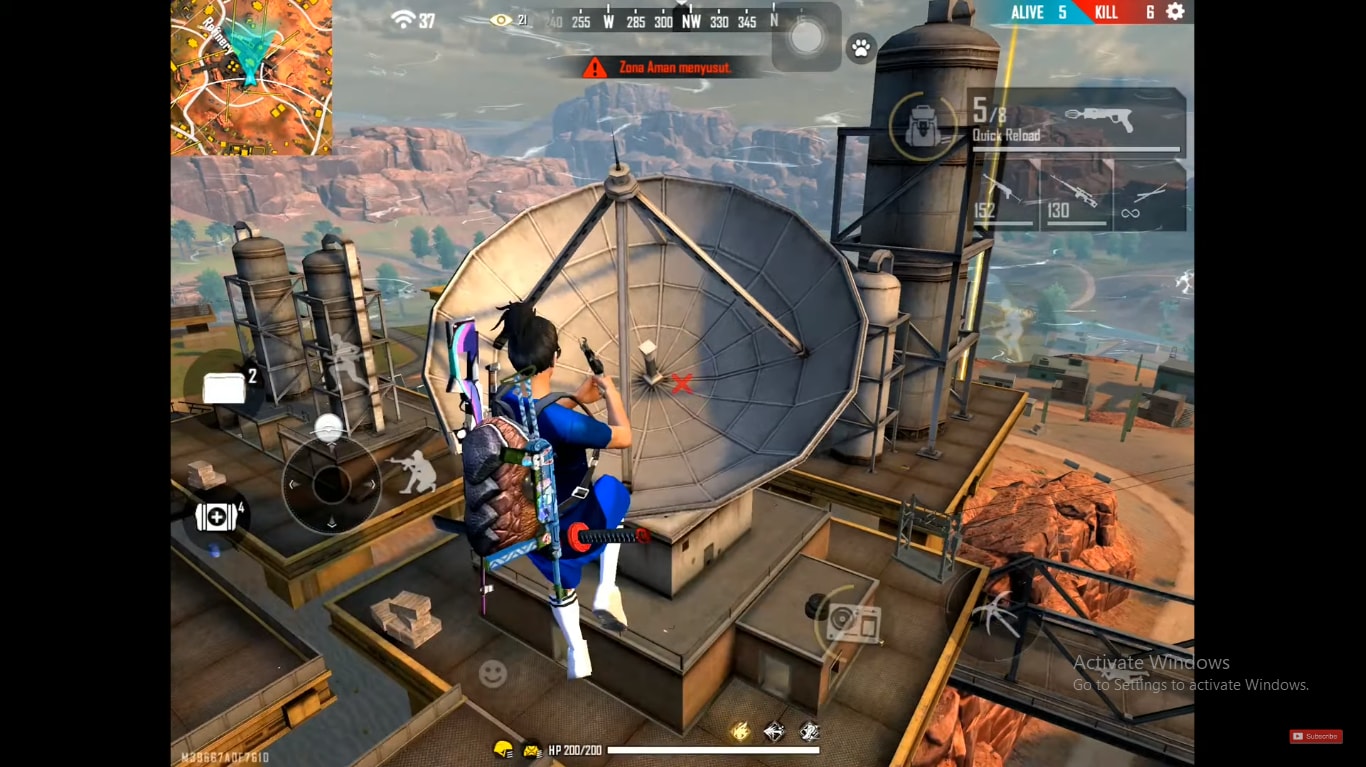 Tempat Ngendok Map Kalahari Free Fire