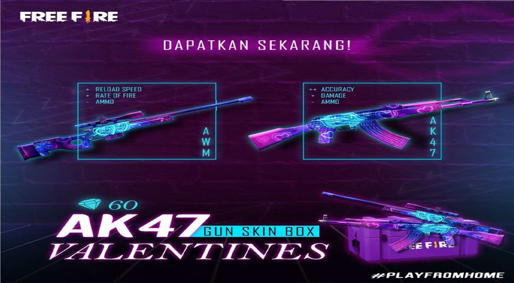 2 Skin Cinta untuk AWM Free Fire, Manakah yang Hebat di FF? – Esportsku