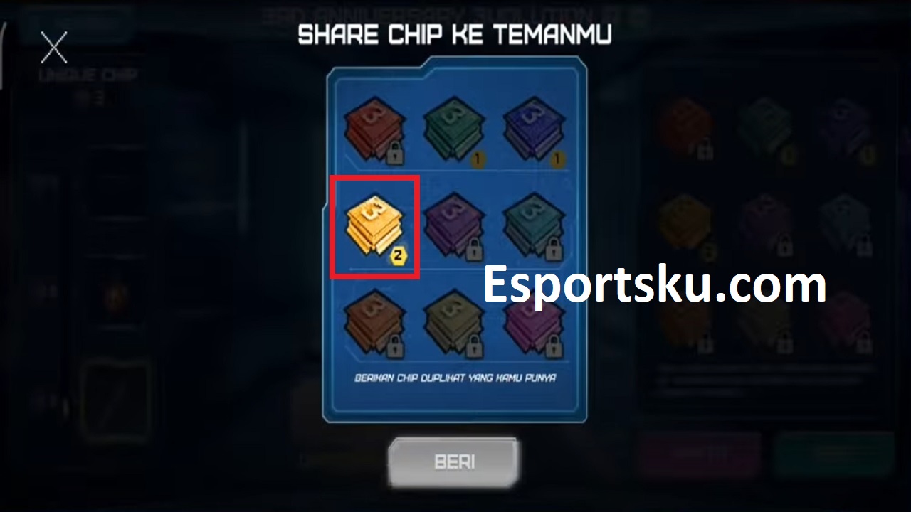 Cara Membagikan Blue Chip Token Free Fire (FF) | Esportsku