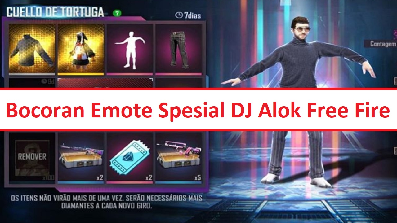 Emote Spesial FF Karakter DJ Alok Gratis Di Free Fire Esportsku