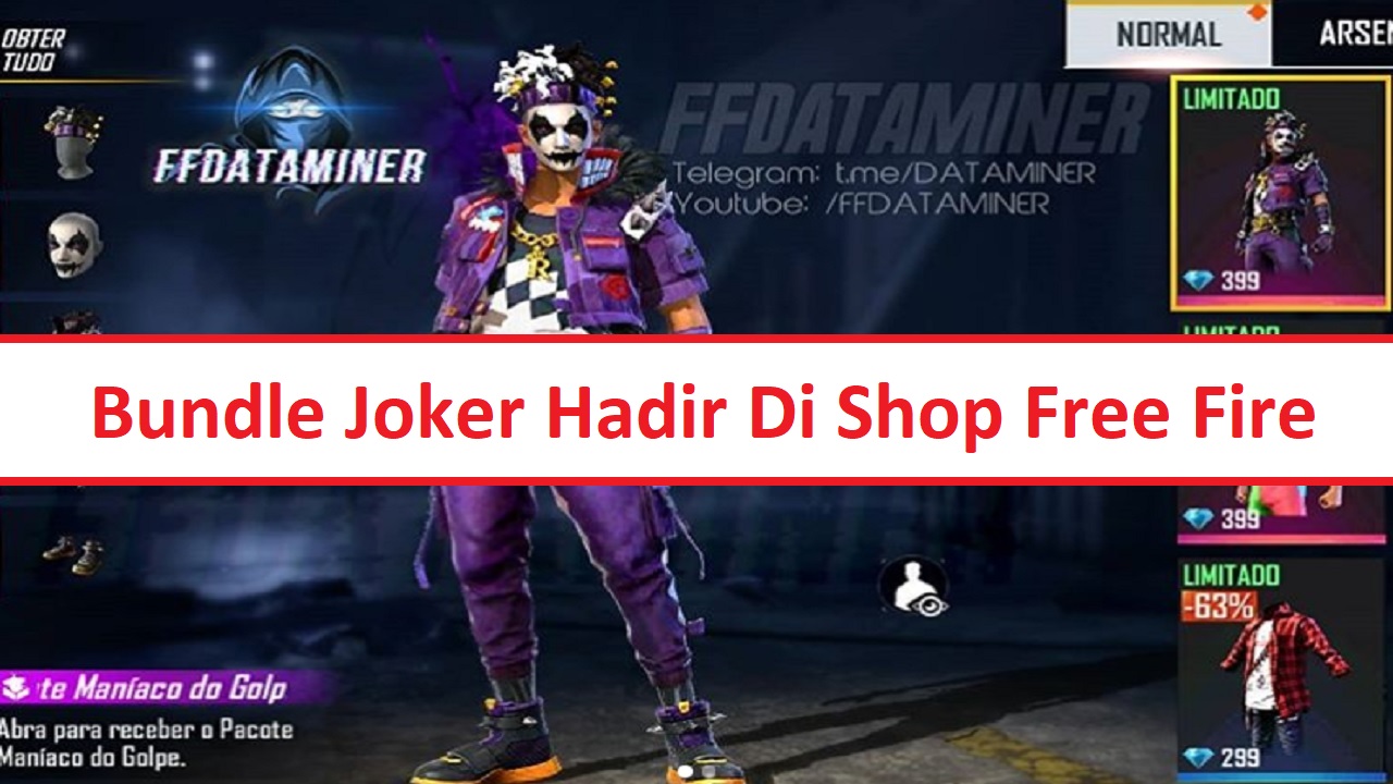 Bundle Joker FF Tidak Gratis Di Free Fire Esportsku