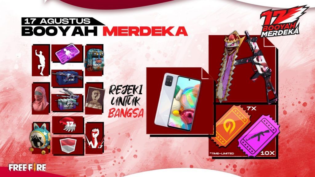 Ikuti Event Booyah Merdeka Free Fire Ff Dapatkan 45 Smartphone Esportsku