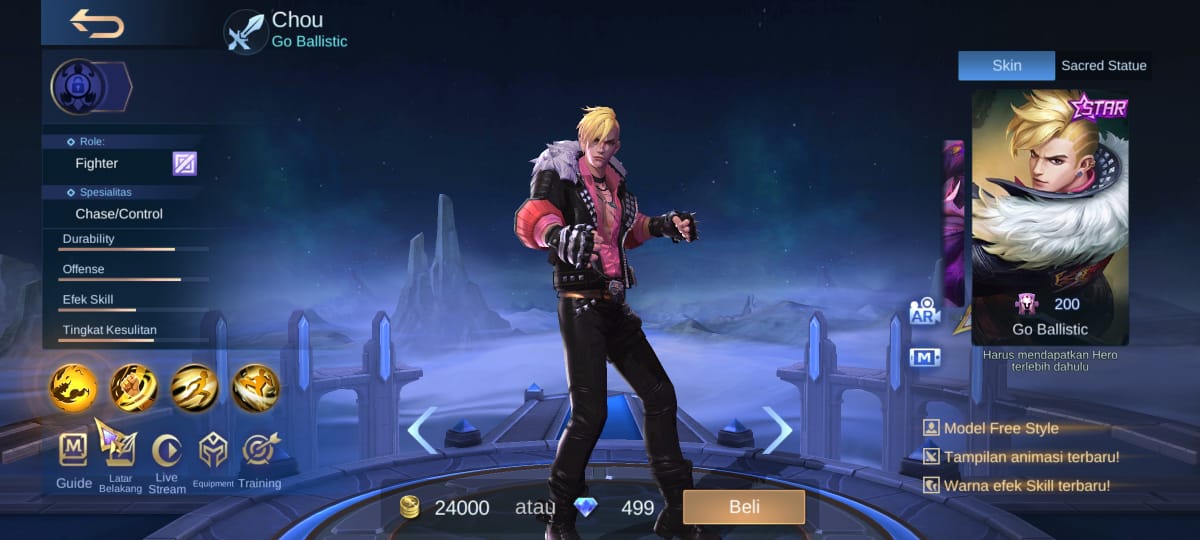 6 Skin Yang Dimiliki Chou ML Di Mobile Legends, Sudah Punya? – Esportsku