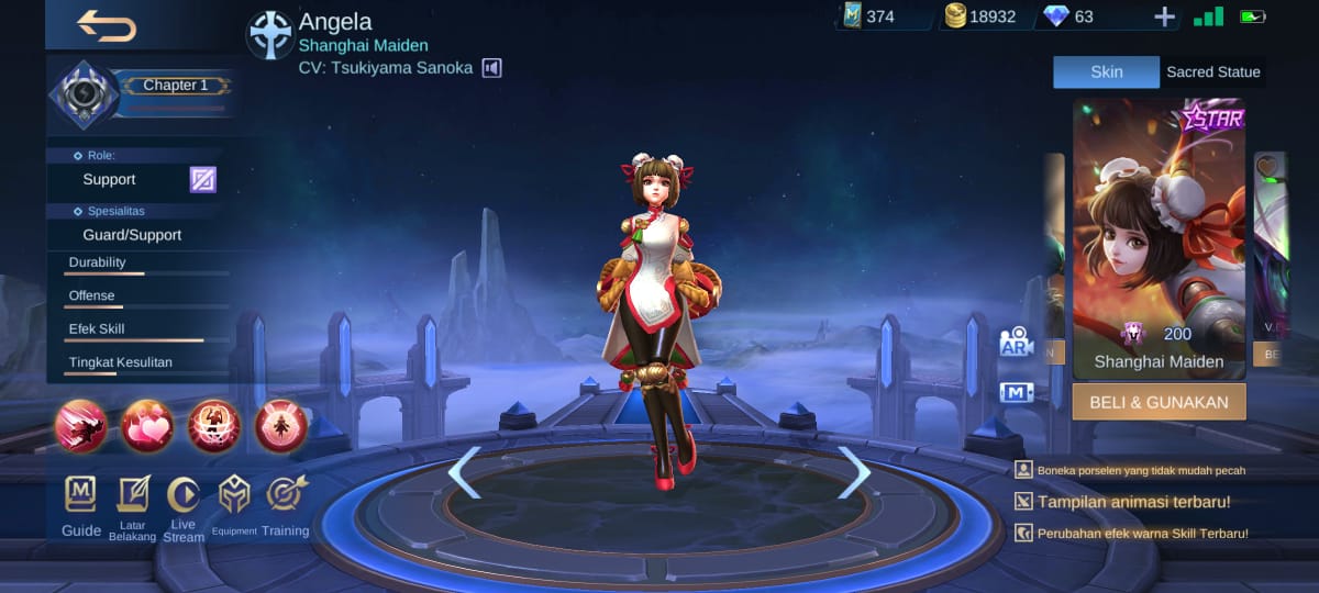 5 errores de usuario de Angela en Mobile Legends (ML)