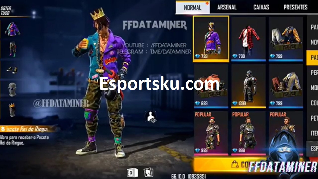 Rework Bundle King Ff And Queen Terbaru Di Free Fire Esportsku