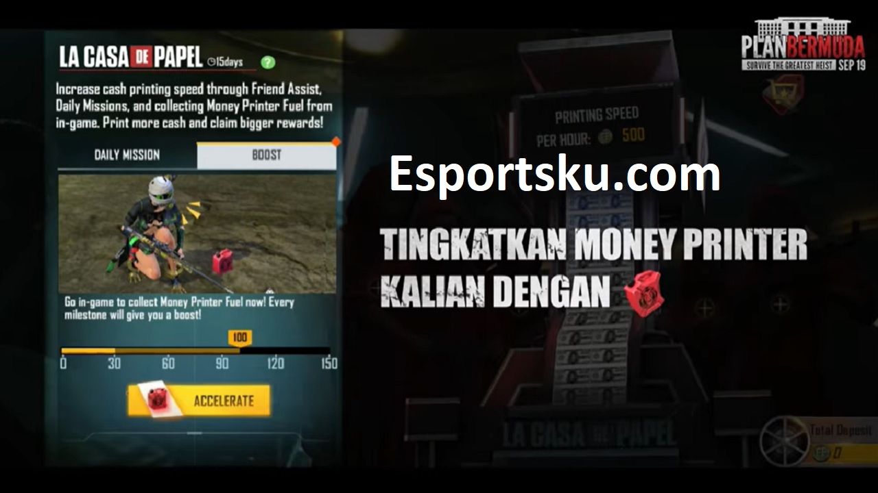 Cara Menggunakan FF Token Gas Free Fire x Money Heist ...