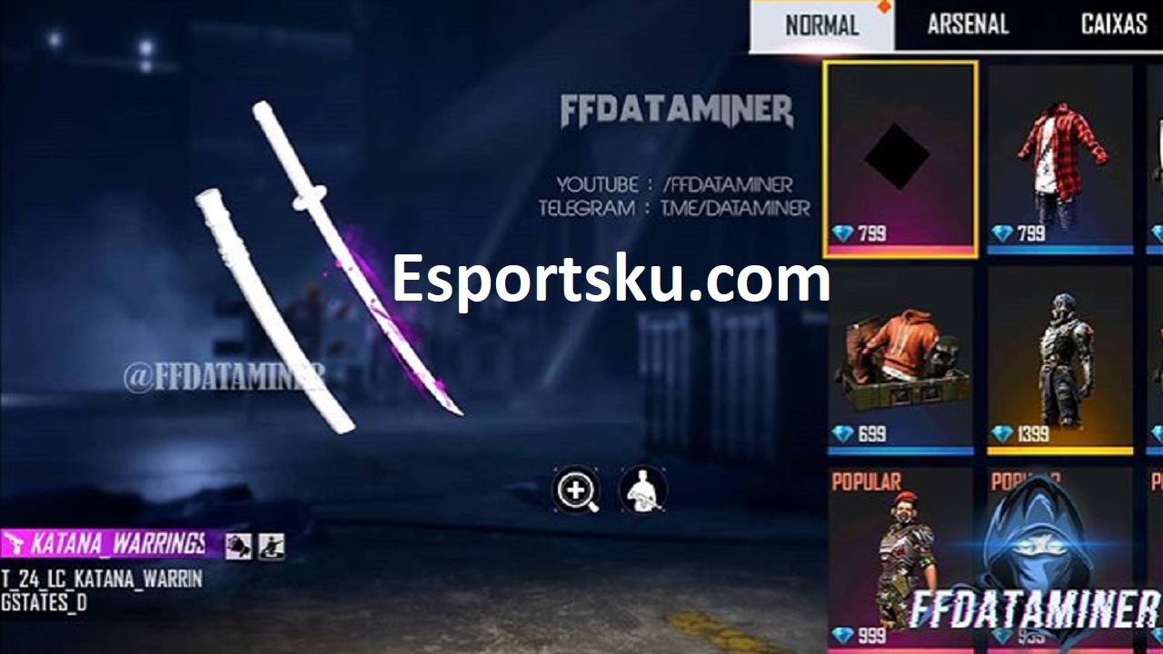 Bocoran Skin FF Katana Haunted Lobby Terbaru Free Fire Esportsku