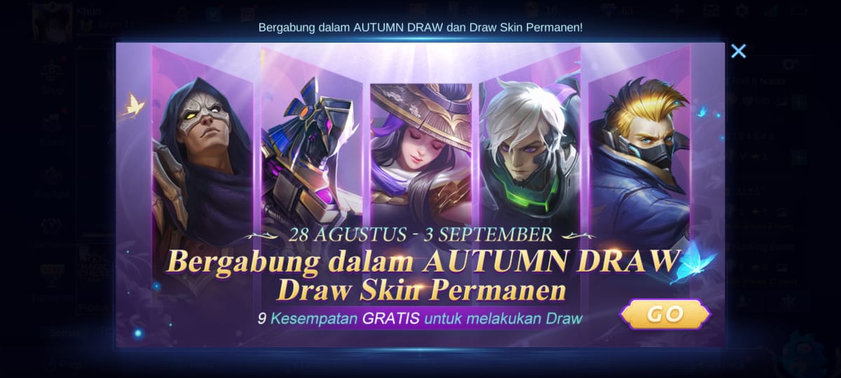 Penjelasan Event Autumn Draw Di Mobile Legends, Ada Epic Limited ML!