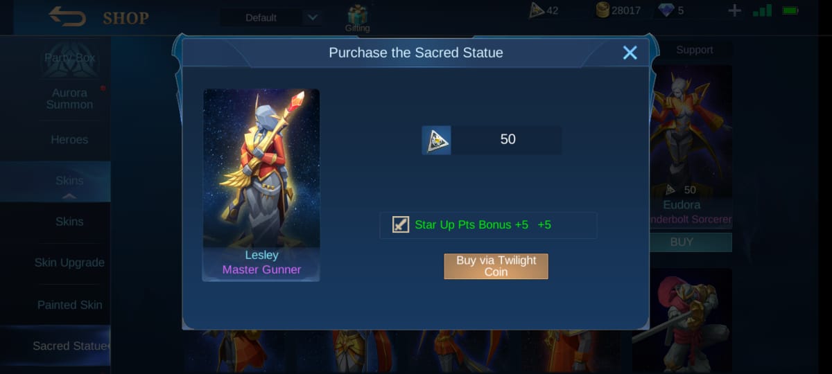 Cómo obtener una estatua sagrada gratis en Mobile Legends (ML)