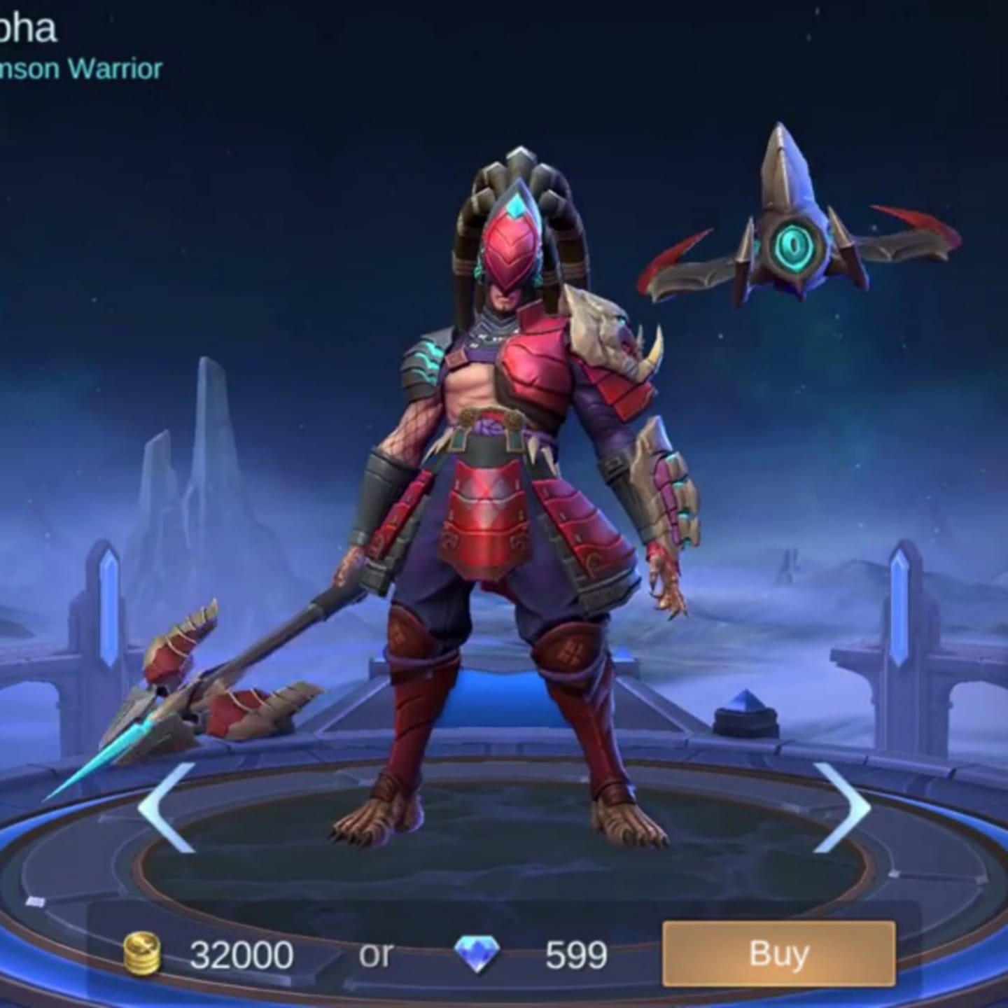 How to get a special skin for Alpha Crimson Warrior for free Mobile Legends (ML)